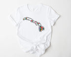 Wholesale Hawaii Floral Graphic Tee - Mint