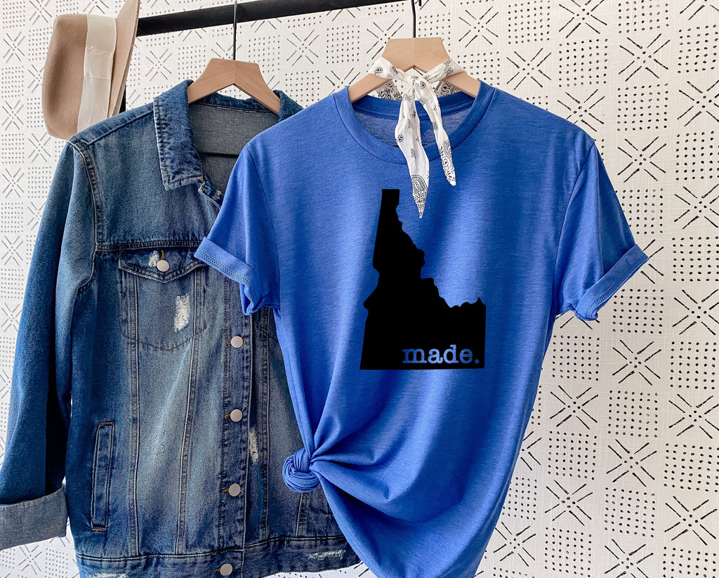 Wholesale Idaho Made Graphic Tee - White