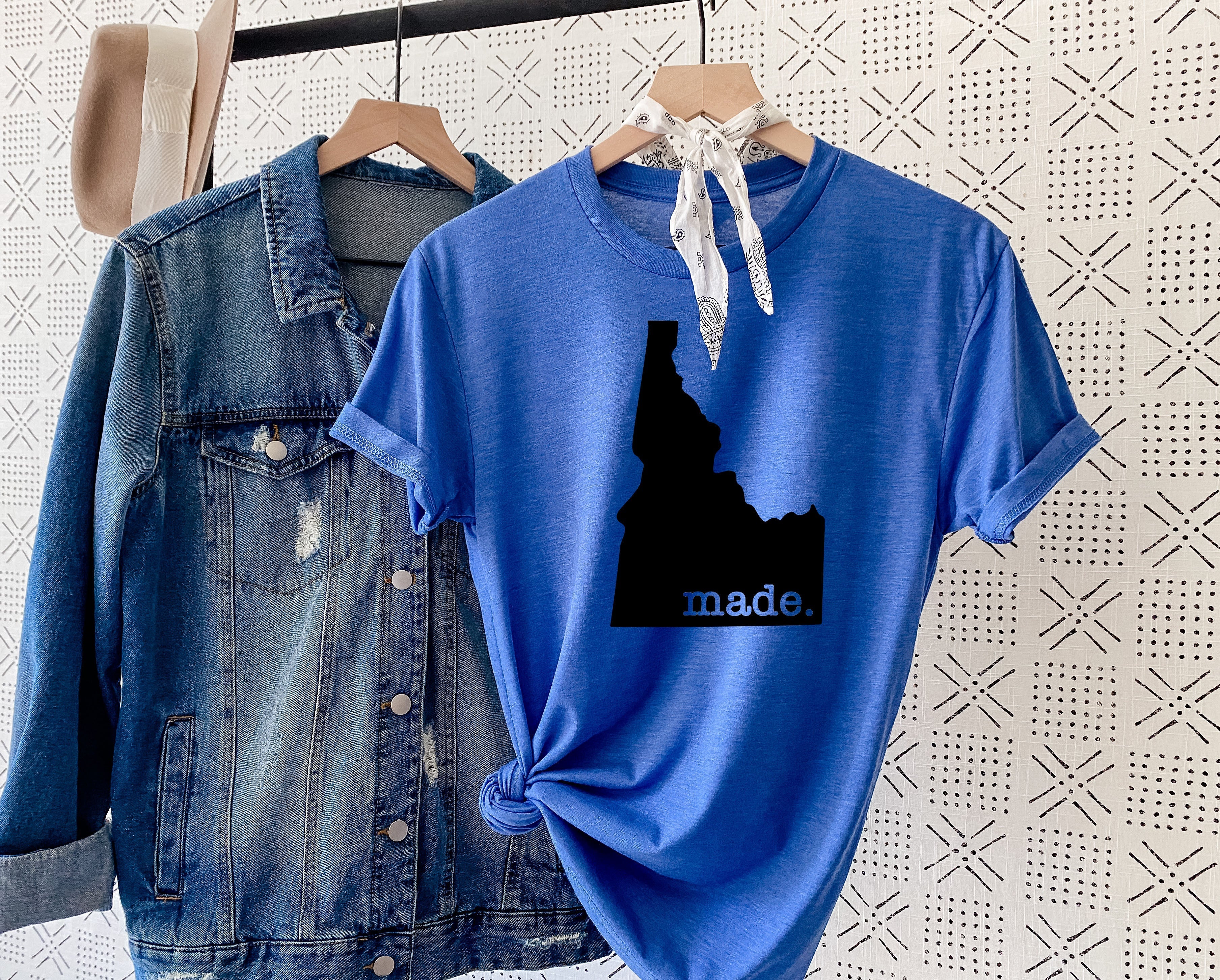 Wholesale Idaho Made Graphic Tee - White