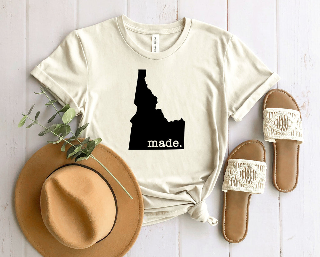 Wholesale Idaho Made Graphic Tee - Heather Sand