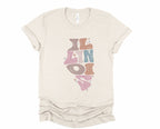 Wholesale Pastel Illinois Graphic Tee - Sand Sweatshirt