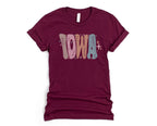 Wholesale Pastel Iowa Graphic Tee - Navy
