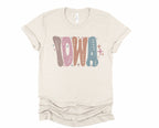 Wholesale Pastel Iowa Graphic Tee - Sand Sweatshirt
