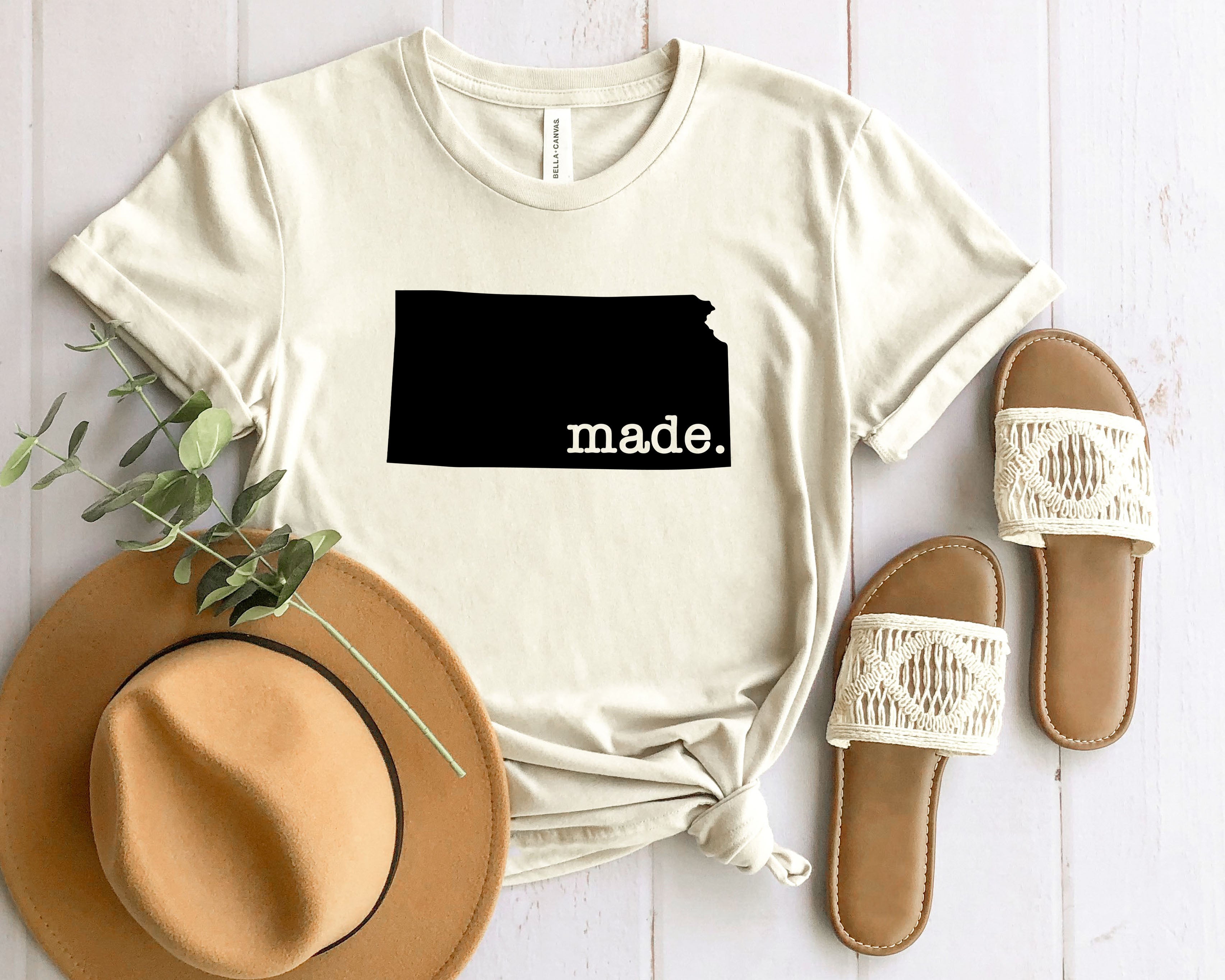 Wholesale Kansas Made Graphic Tee - White