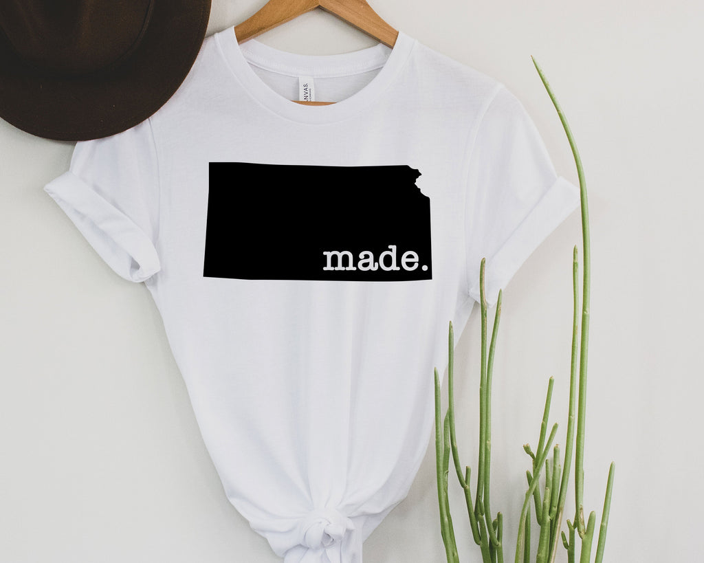 Wholesale Kansas Made Graphic Tee - Heather Blue