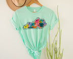 Wholesale Kentucky Floral Graphic Tee - Kelly Green