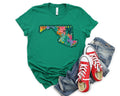Wholesale Maryland Floral Graphic Tee - White