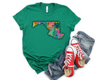 Wholesale Maryland Floral Graphic Tee - White