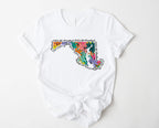Wholesale Maryland Floral Graphic Tee - Mint