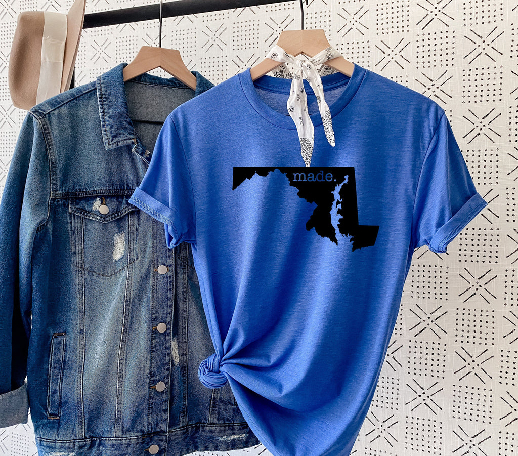 Wholesale Maryland Made Graphic Tee - White