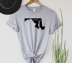 Wholesale Maryland Made Graphic Tee - Heather Grey