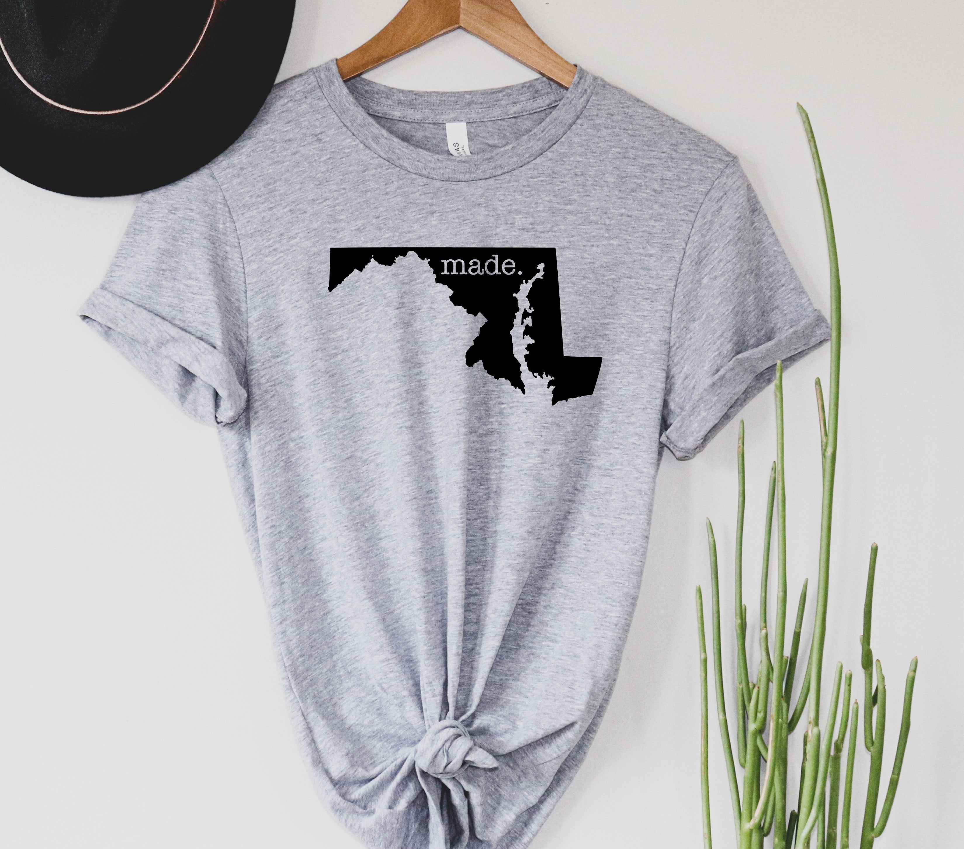 Wholesale Maryland Made Graphic Tee - Heather Grey