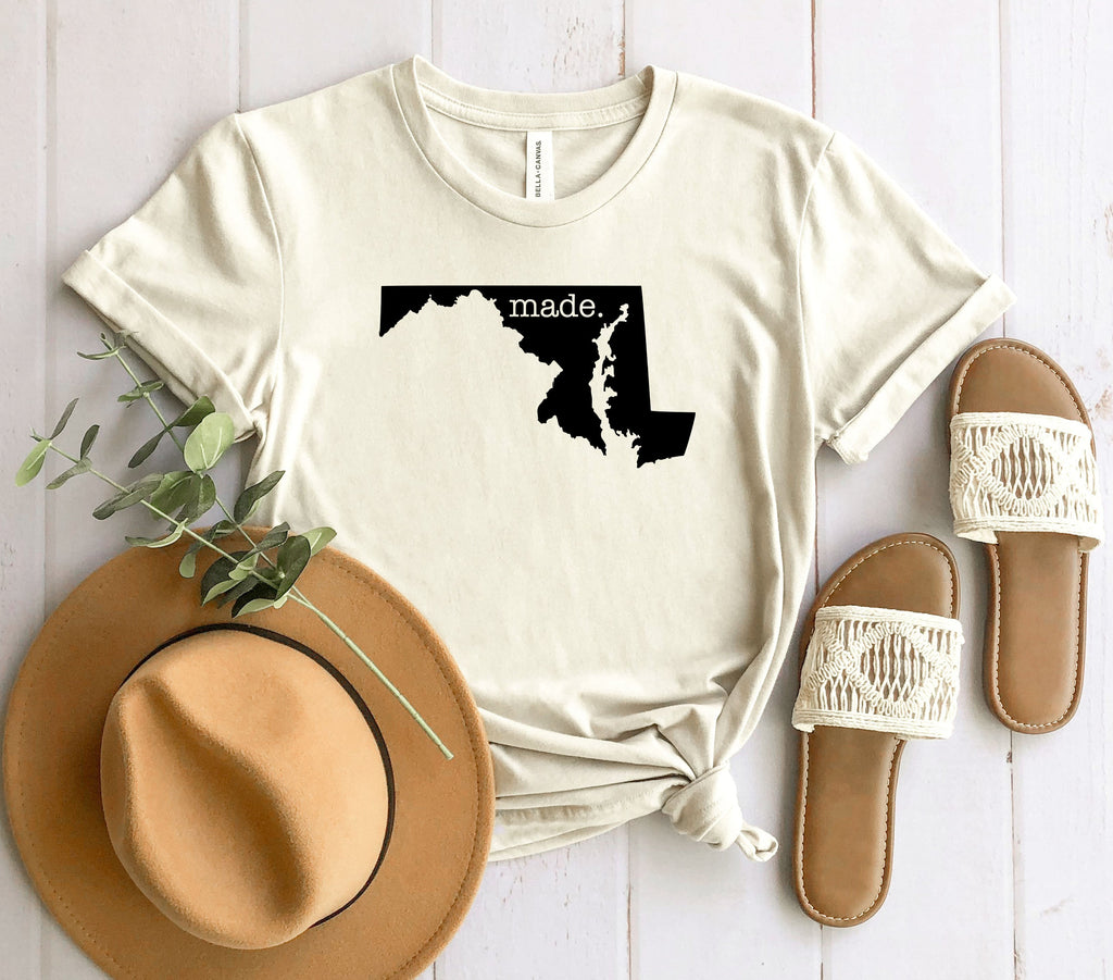 Wholesale Maryland Made Graphic Tee - Heather Sand