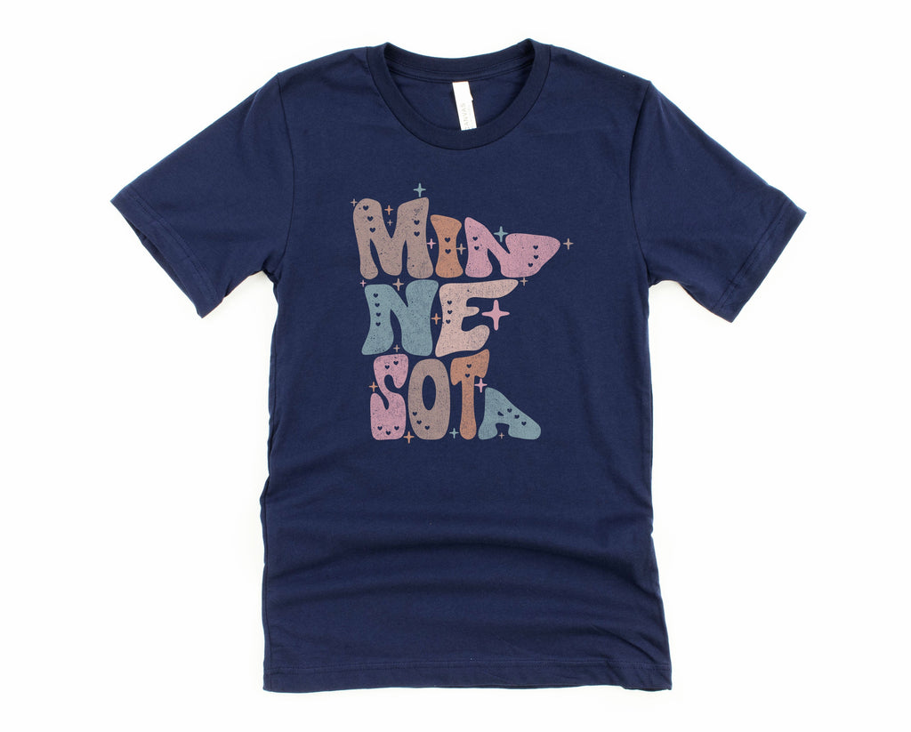 Wholesale Pastel Minnesota Graphic Tee - Heather Sand