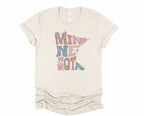 Wholesale Pastel Minnesota Graphic Tee - Maroon