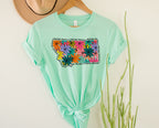 Wholesale Montana Floral Graphic Tee - Kelly Green