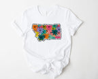 Wholesale Montana Floral Graphic Tee - Mint