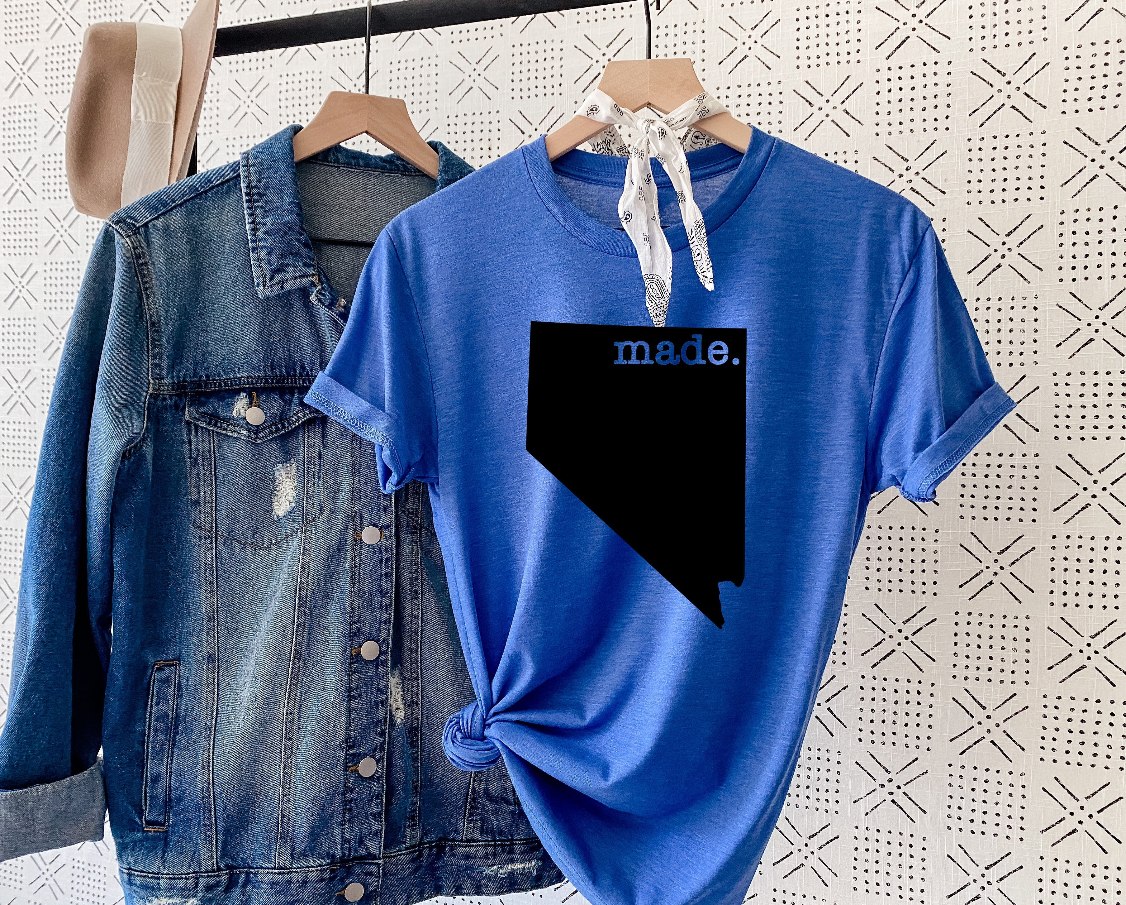 Wholesale Nevada Made Graphic Tee - White
