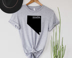 Wholesale Nevada Made Graphic Tee - Heather Grey