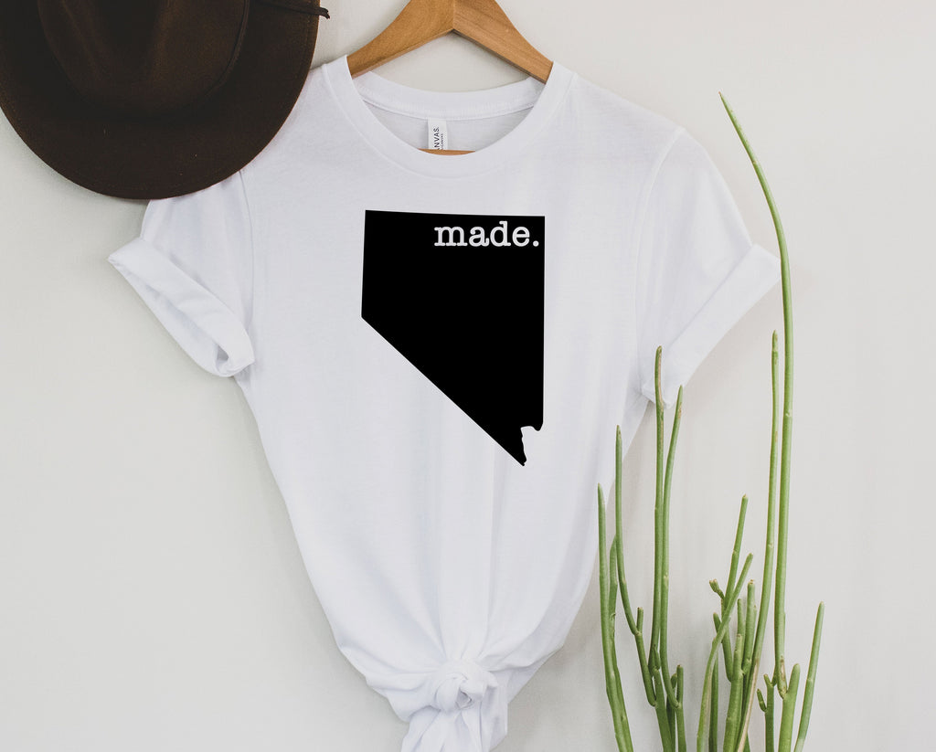 Wholesale Nevada Made Graphic Tee - Heather Blue