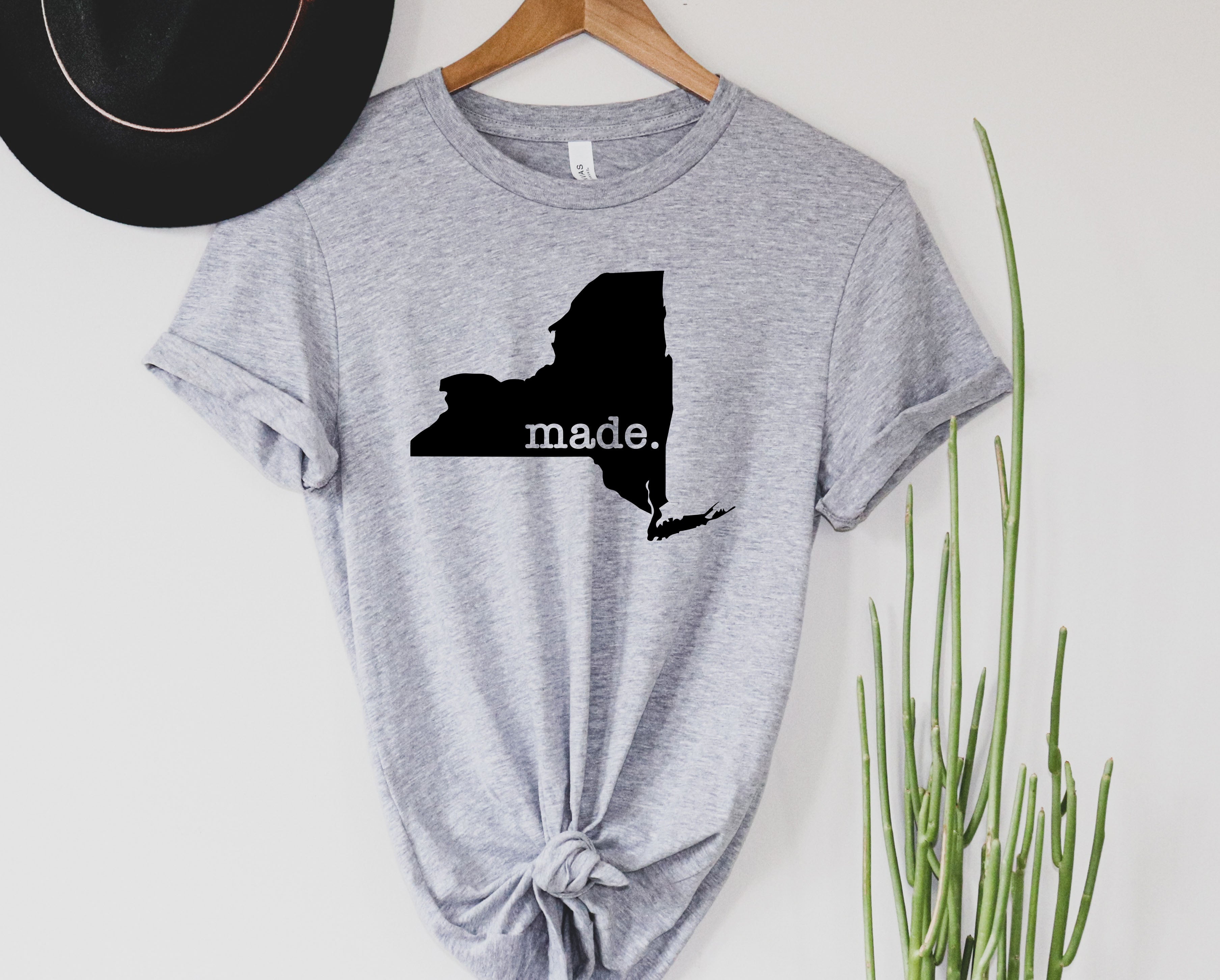 Wholesale New York Made Graphic Tee - Heather Grey