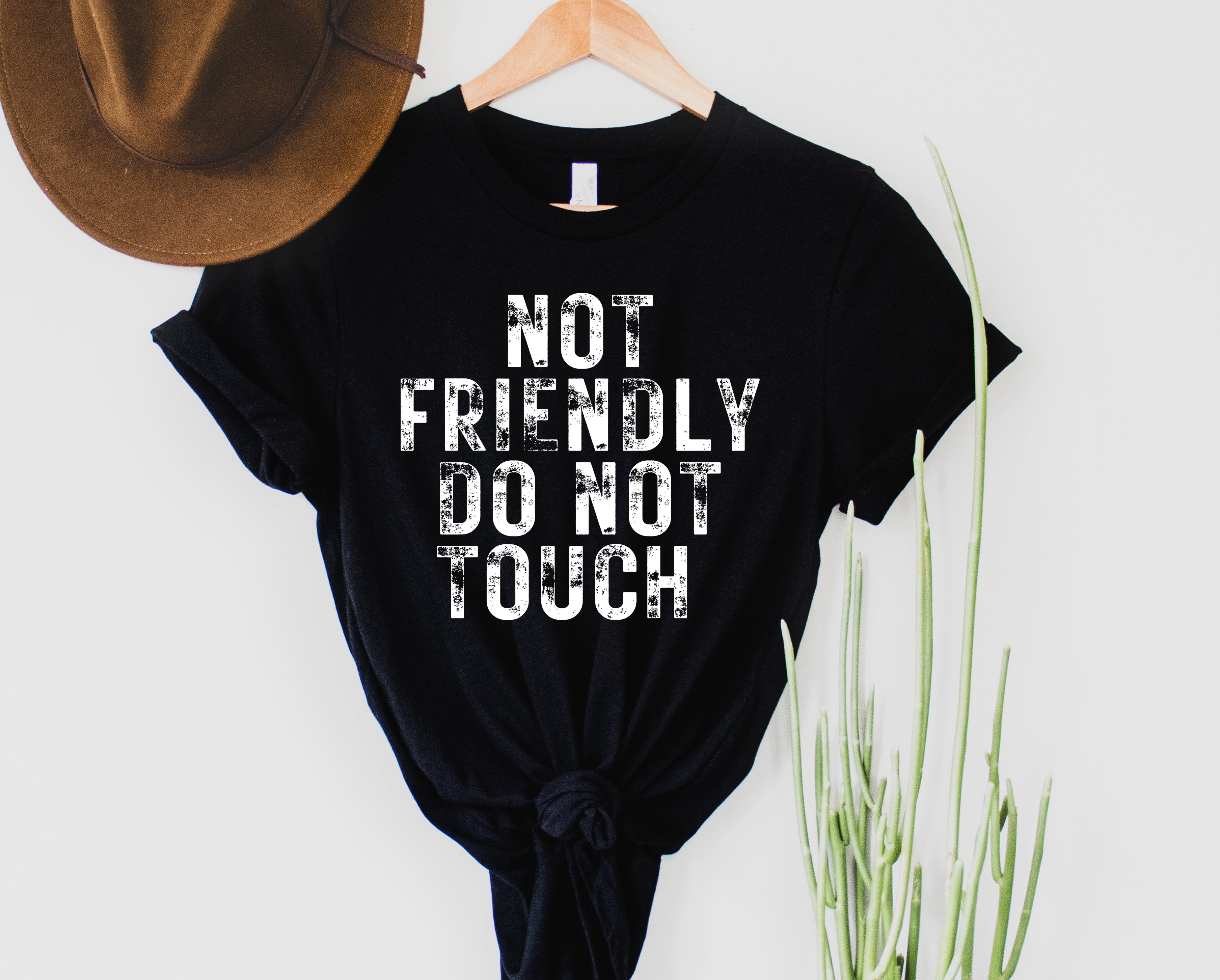 Wholesale Not Friendly Graphic Tee - White