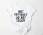 Wholesale Not Friendly Graphic Tee - Gold