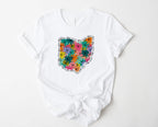 Wholesale Ohio Floral Graphic Tee - Mint