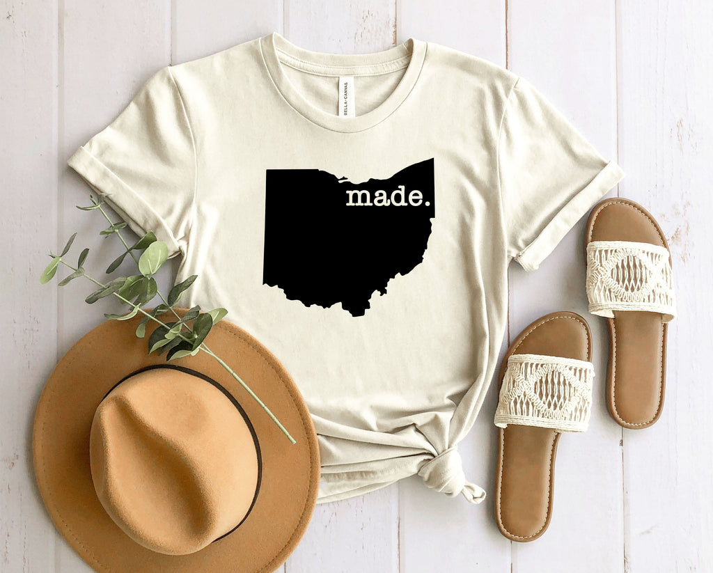 Wholesale Ohio Made Graphic Tee - Heather Sand