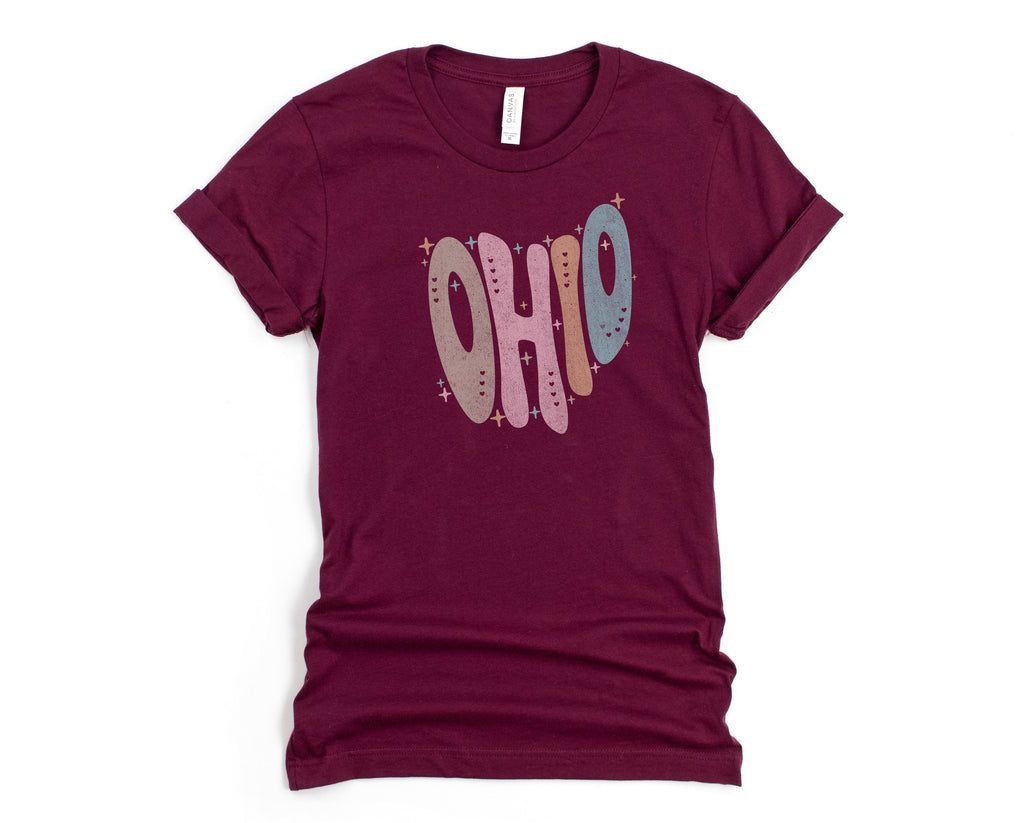 Wholesale Pastel Ohio Graphic Tee - Navy