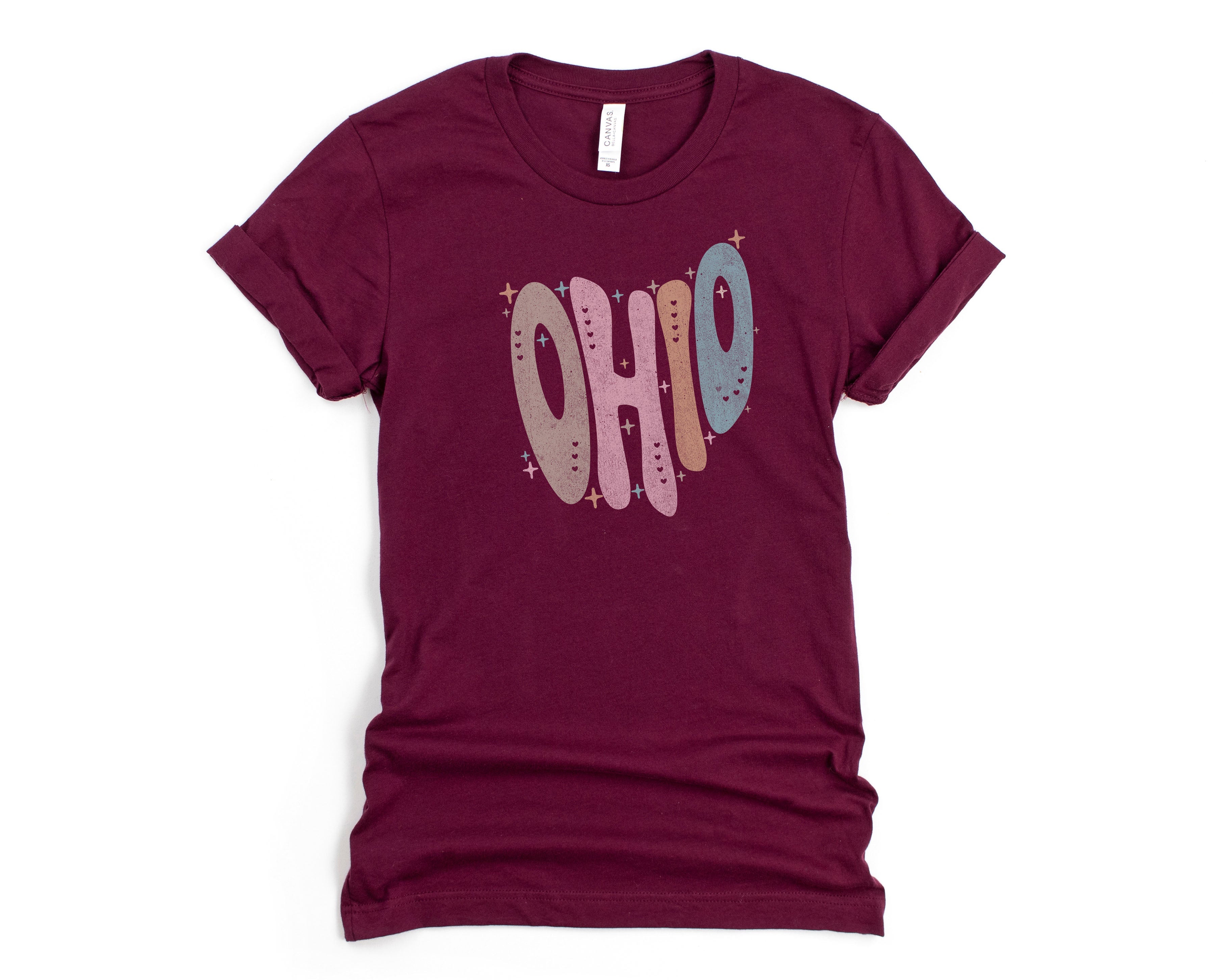 Wholesale Pastel Ohio Graphic Tee - Navy