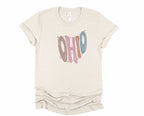 Wholesale Pastel Ohio Graphic Tee - Maroon