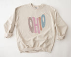 Wholesale Pastel Ohio Graphic Tee - Sand Sweatshirt