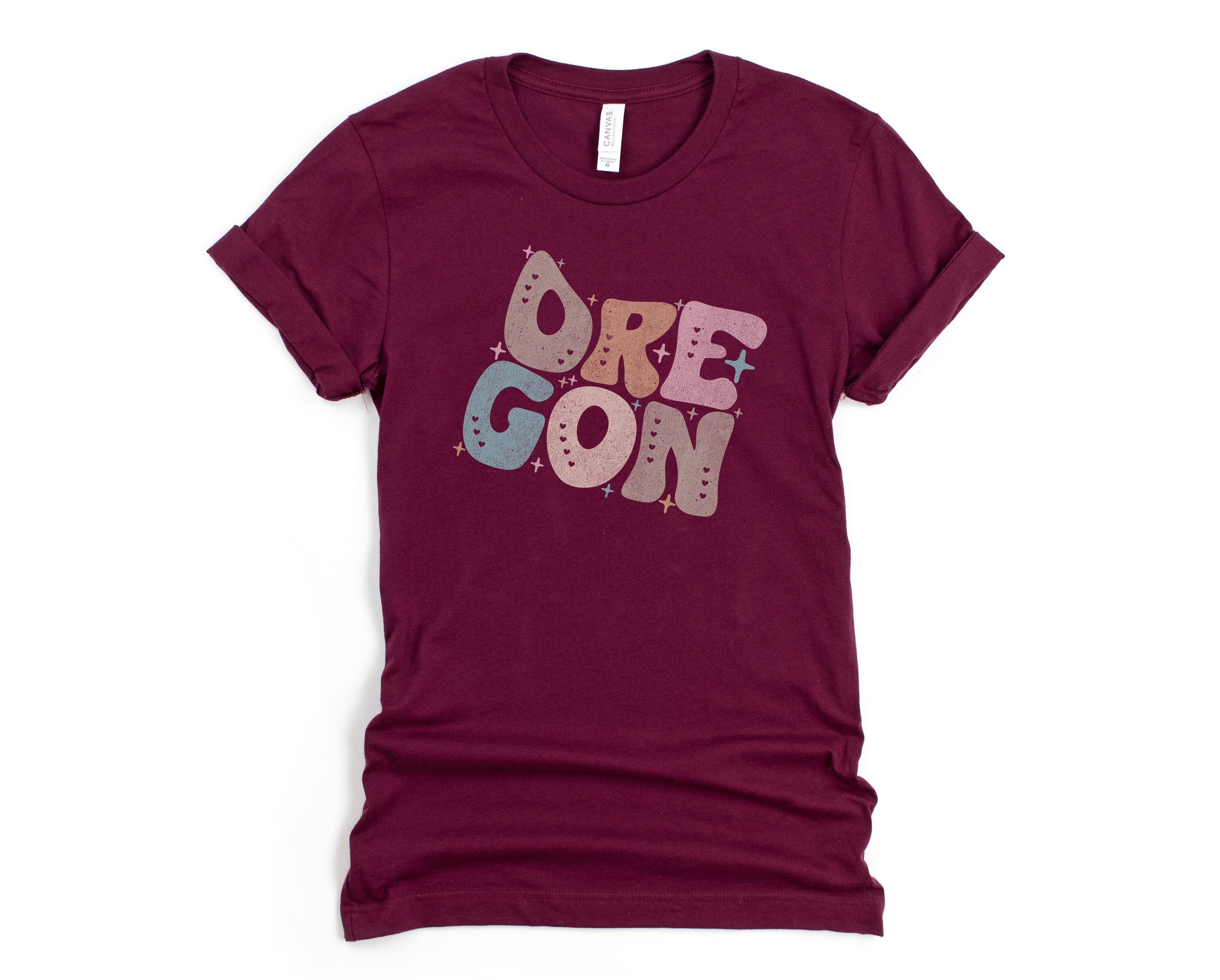 Wholesale Pastel Oregon Graphic Tee - Navy