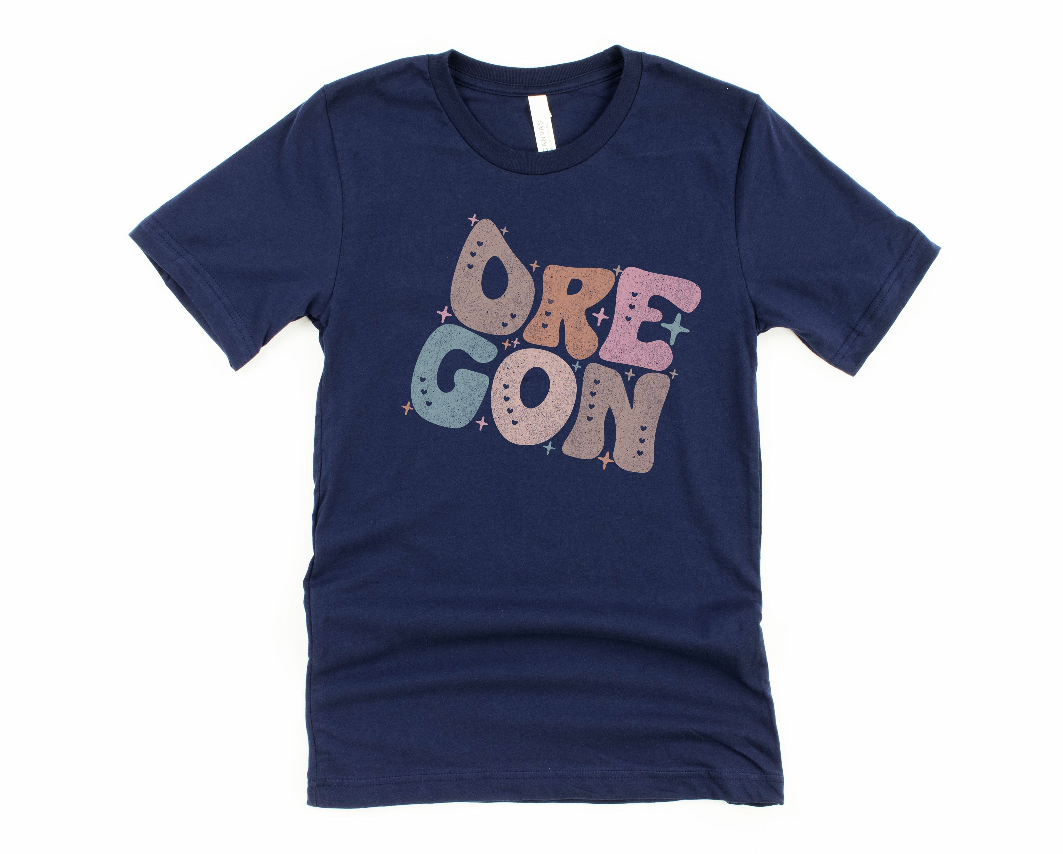 Wholesale Pastel Oregon Graphic Tee - Heather Sand