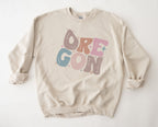 Wholesale Pastel Oregon Graphic Tee - Sand Sweatshirt