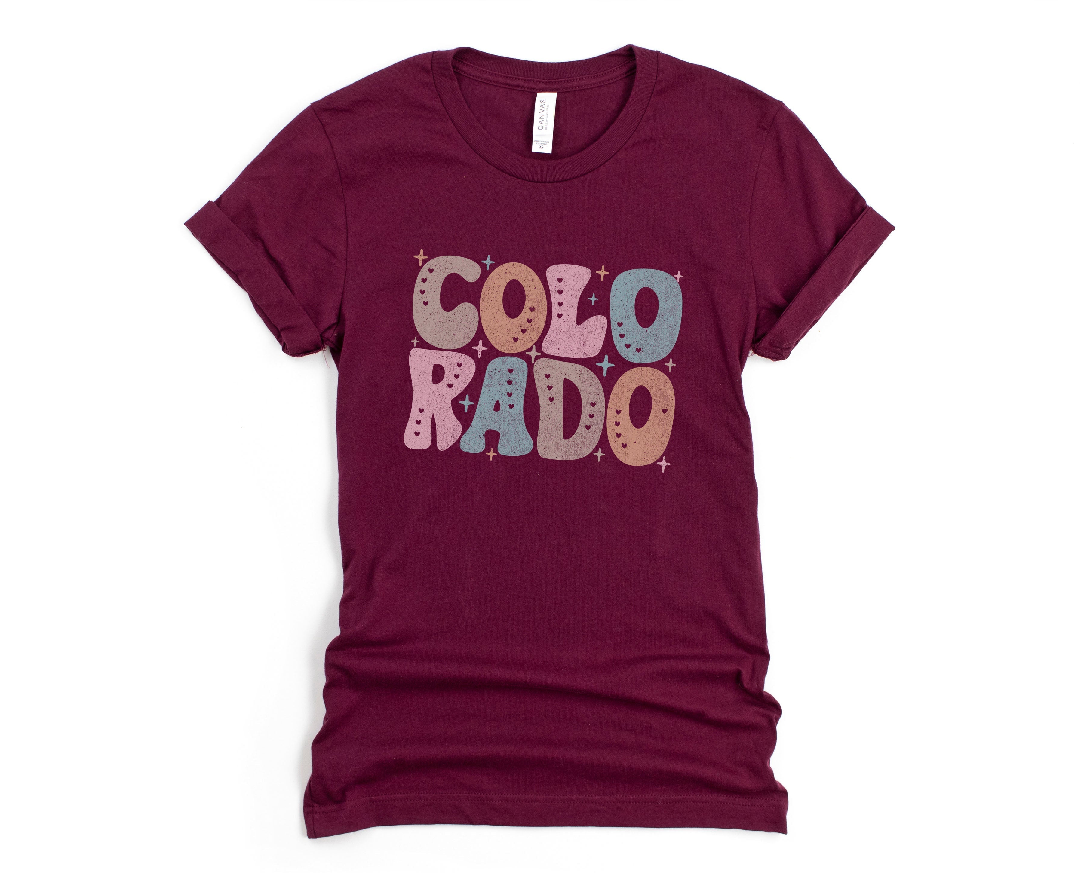 Wholesale Pastel Colorado Graphic Tee - Heather Sand