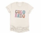 Wholesale Pastel Colorado Graphic Tee - Maroon