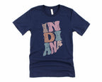 Wholesale Pastel Indiana Graphic Tee - Heather Sand