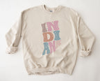 Wholesale Pastel Indiana Graphic Tee - Maroon