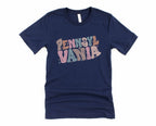 Wholesale Pastel Pennsylvania Graphic Tee - Heather Sand