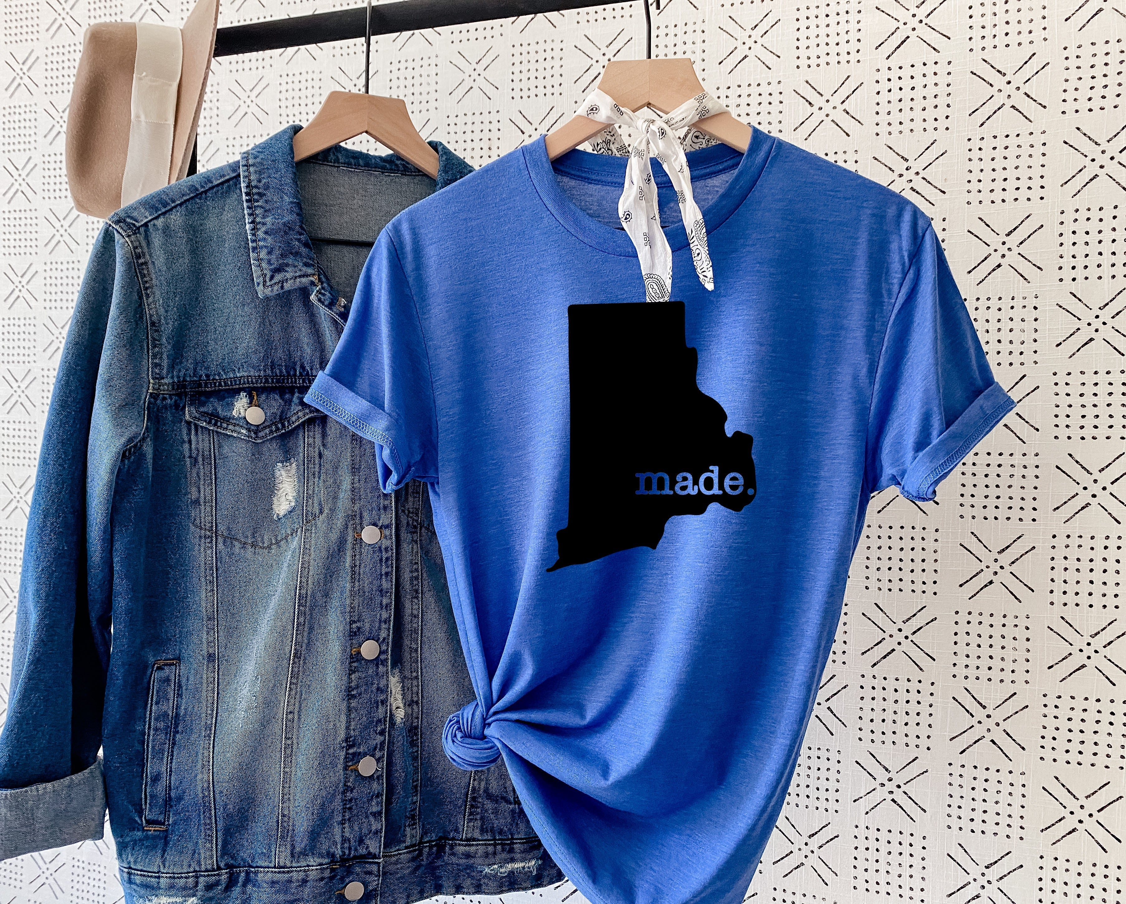 Wholesale Rhode Island Made Graphic Tee - White