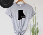 Wholesale Rhode Island Made Graphic Tee - Heather Grey