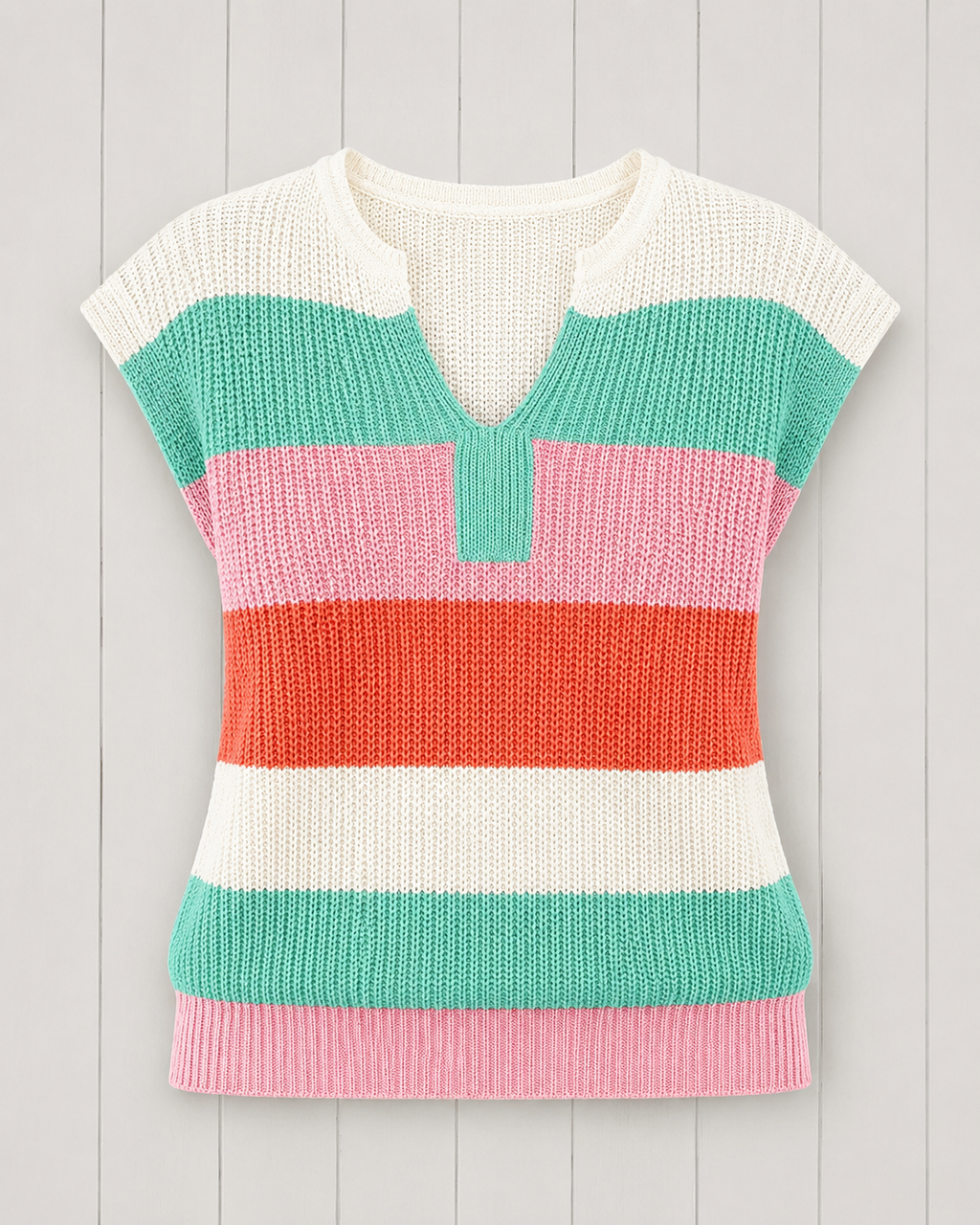 Sweet Escape- Striped Sweater Tank