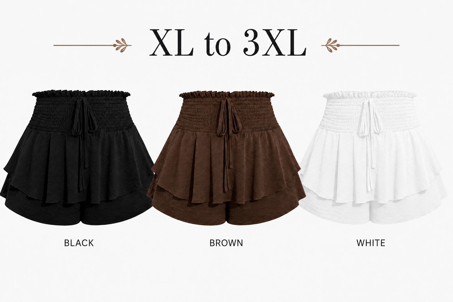 Simply Stated- 3 color options Skort