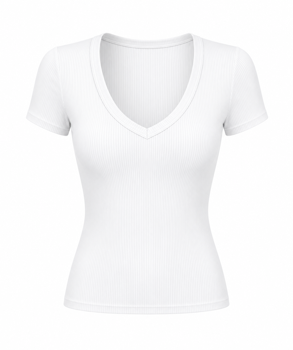 Close Up- Slim Fit V Neck 4 Colors