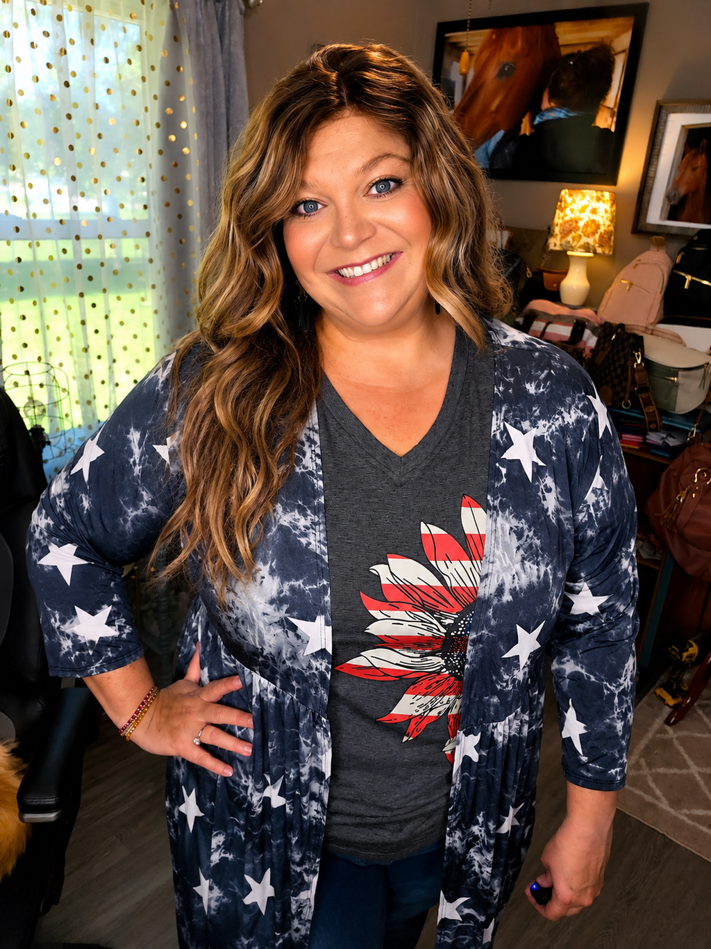 4th of July Daisy Tee