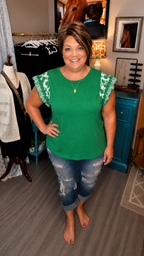 Flirting With Style- Ruffle Detail Tank