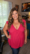 Catching Compliments Babydoll Tank - Plus Size