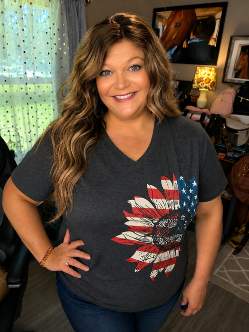 4th of July Daisy Tee